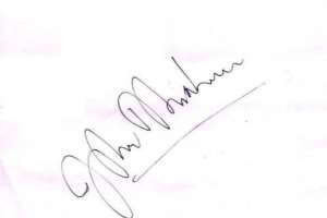 John Abraham signature